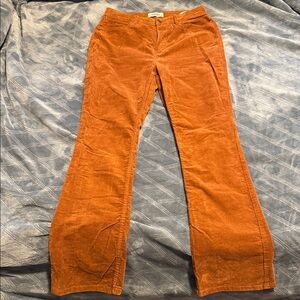 Wrangler Rust Corduroy High Rise Pants